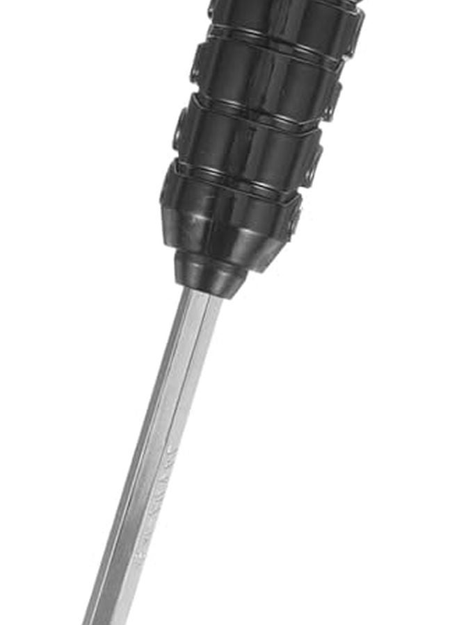 مفك براغي برأس مزدوج بتصميم جمجمة مع أطراف مفلطحة ومتقاطعة، أداة سوداء للمنزل والمكتب وورشة العمل - Image 2