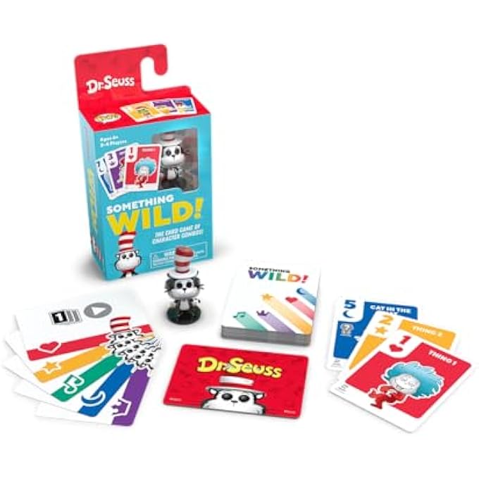 SOMETHING WILD FAMILY CARD - DR.SEUSS - CAT IN THE HAT(INCLUDES COLLECTABLE MINI POP!) IDEAL FOR CHILDREN AGES 6 AND UP - FUN FOR THE WHOLE FAMILY BOARD 56296 - Image 5