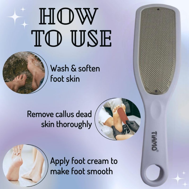 Generic Plastic Leg heel and Foot Scrubber for Dead Skin Callus Remover Pedicure special Toolspecially for cracked feet blue - Image 2