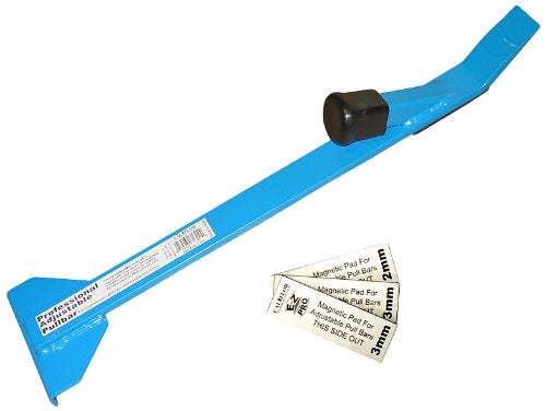 CalFlor PB71302 Professional Pull Pry Bar Adjustable Steel Pull Bar with Magnetic Shims for 8 mm to in Flooring HeavyDuty Pry End Durable PowderCoated Finish