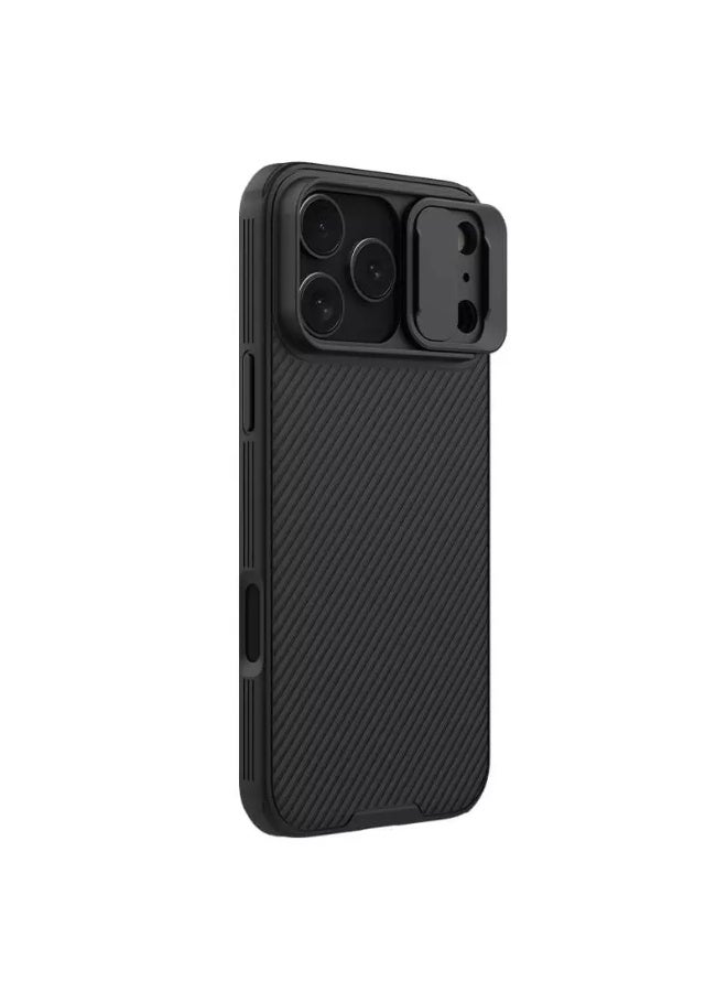 Nillkin CamShield Pro Protective Case for iPhone 17 Pro Max (6.9" – 2025) with Sliding Camera Cover, Shockproof Corners & Anti-Fingerprint Design (Black) - Image 3