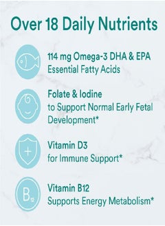 SmartyPants Prenatal Vitamins For Women, Multivitamin Gummies: Omega 3 Fish Oil (Epa/Dha), Biotin, Methylfolate, Vitamin D3, C, Vitamin B12, B6, A, K & Zinc, Inositol, 120 Count (30 Day Supply)  - Image 5