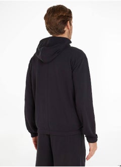 CALVIN KLEIN Calvin Klein Men's Hoody - Long Sleeves - Sportswear - Cotton Sweatshirt, Black  - Image 3