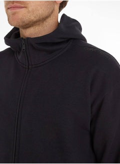 CALVIN KLEIN Calvin Klein Men's Hoody - Long Sleeves - Sportswear - Cotton Sweatshirt, Black  - Image 4