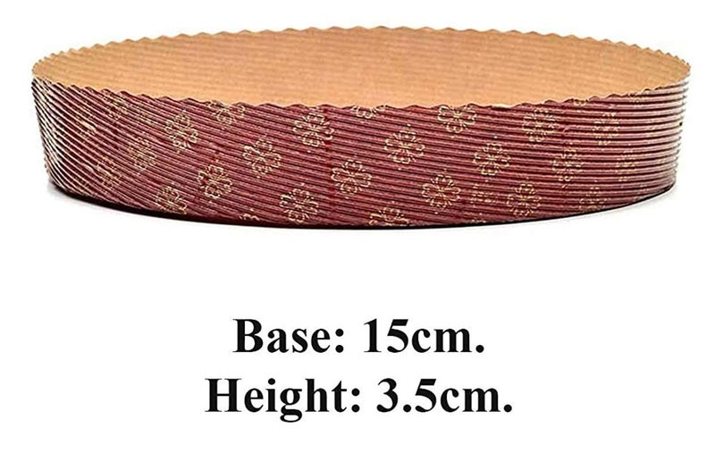 CAKE DECOR قالب خبز ورقي من نوفاكارت باي كيك ديكور قالب كيك دائري 10 قطع - Image 2