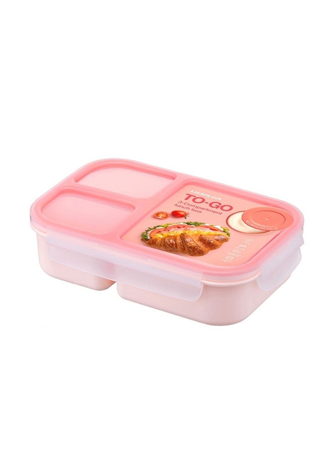 LocknLock To Go Lunch Box 980ml , Pink, Leak-Proof Bento Lunch Container, Microwave, Freezer & Dishwasher Safe, Portable Food Storage for Work, School & Travel - Image 3