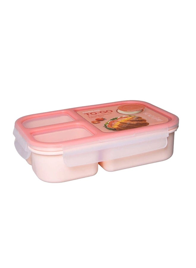 LocknLock To Go Lunch Box 980ml , Pink, Leak-Proof Bento Lunch Container, Microwave, Freezer & Dishwasher Safe, Portable Food Storage for Work, School & Travel - Image 4