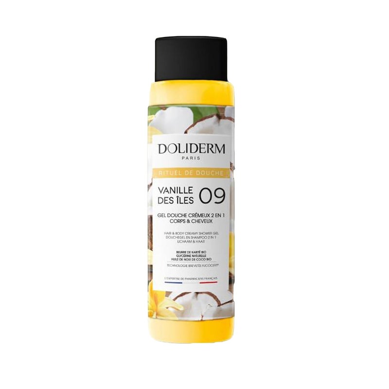 Doliderm Paris Creamy Shower Gel 338 Fl Oz Island Vanilla Travel Size - Image 1