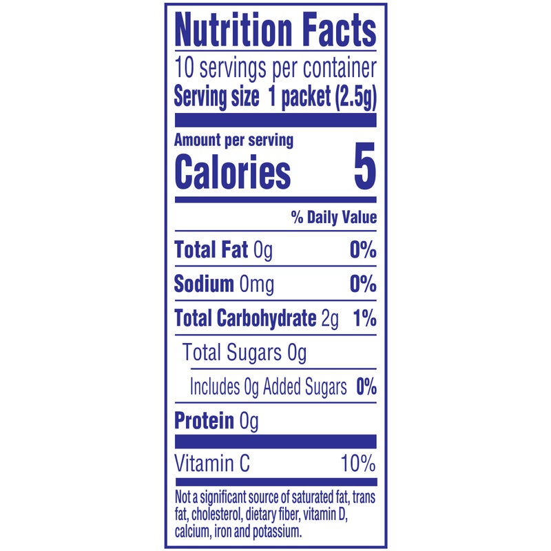 Crystal Light Peach Mango Green Tea Naturally Flavored Powdered Drink Mix, 10 ct On-the-Go-Packets - Image 2