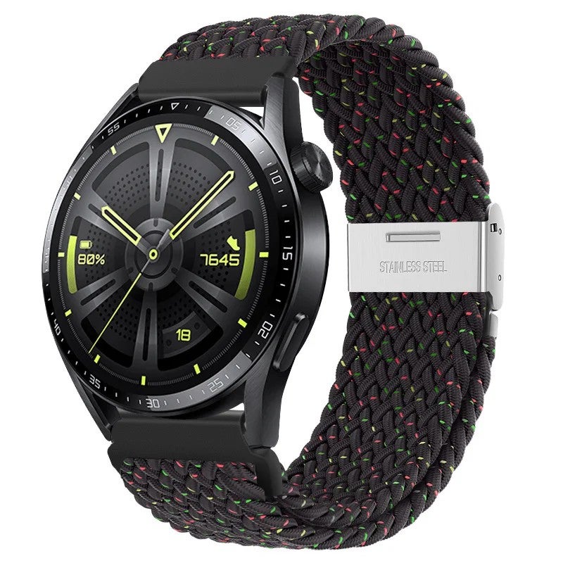 Bluejw Nylon Woven 20mm 22mm Replacement Watch Strap for Samsung Galaxy Watch 7 GT3 and Huawei GT4 – Durable Smartwatch Wrist Band - Image 1