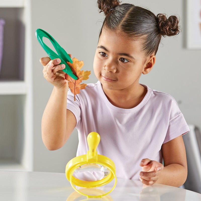 Learning Resources Magnifier & Tweezers - Fine Motor for Kids, Science Toys, STEM, Toddler Explorer Kit, Boys and Girls Gifts, Ages 3+ - Image 3