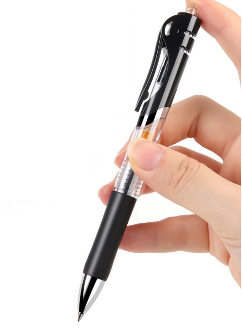 10pcs Gel Pens Stationery Writing Pen Black Ink 0.5mm Refillable Ballpoint Pen Office Back To School Gift - Image 2