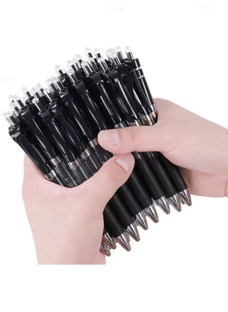 10pcs Gel Pens Stationery Writing Pen Black Ink 0.5mm Refillable Ballpoint Pen Office Back To School Gift - Image 5