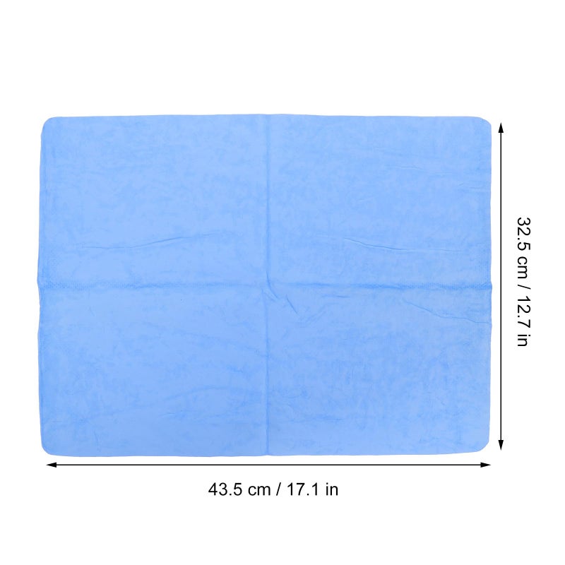 Blue Reusable Synthetic Chamois Microfiber Car Drying Towel Water Absorbent Cleaning Cloth - Image 3