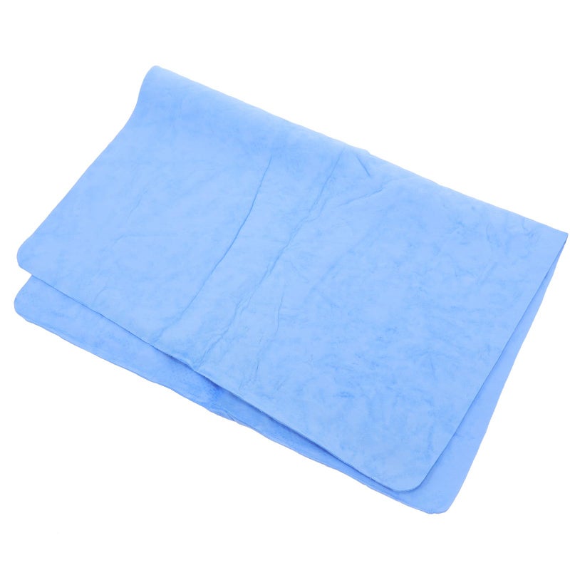 Blue Reusable Synthetic Chamois Microfiber Car Drying Towel Water Absorbent Cleaning Cloth - Image 2