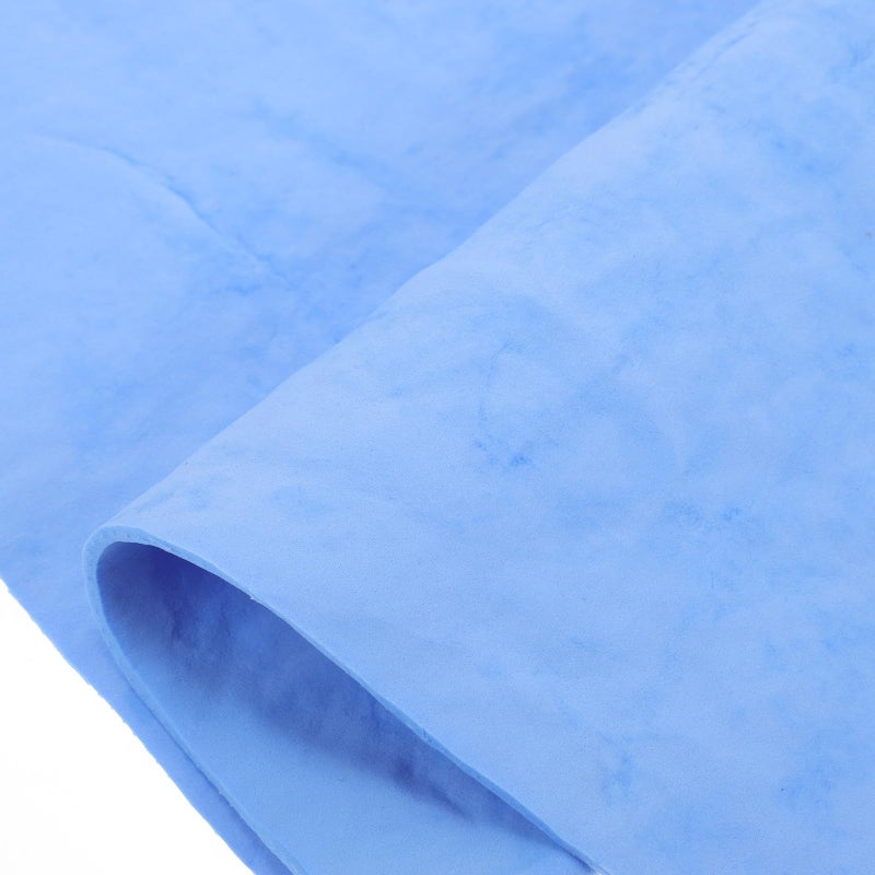 Blue Reusable Synthetic Chamois Microfiber Car Drying Towel Water Absorbent Cleaning Cloth - Image 5