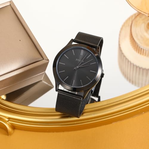 BUREI Mens Wrist Watch Analog Stainless Steel Dress Waterproof Quartz Watch for Men with Japanese MovementRefined Gifts for Men Boyfriend Husband Dad - Image 3