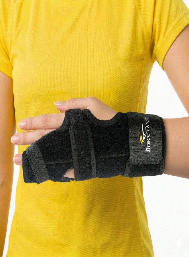 Brace Direct Pro Boxer Metacarpal Hand Fracture Splint - Right - 3-in-1 Adjustable Hand Brace for 2nd, 3rd, 4th, & 5th Finger Support - Ulnar & Radial Gutter Splint for Boxer’s Fracture, Broken - Image 1
