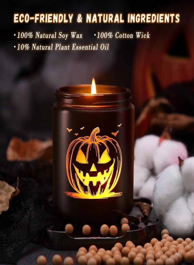 CHAMBERY Candle for Halloween, Pumpkin, White - Image 4