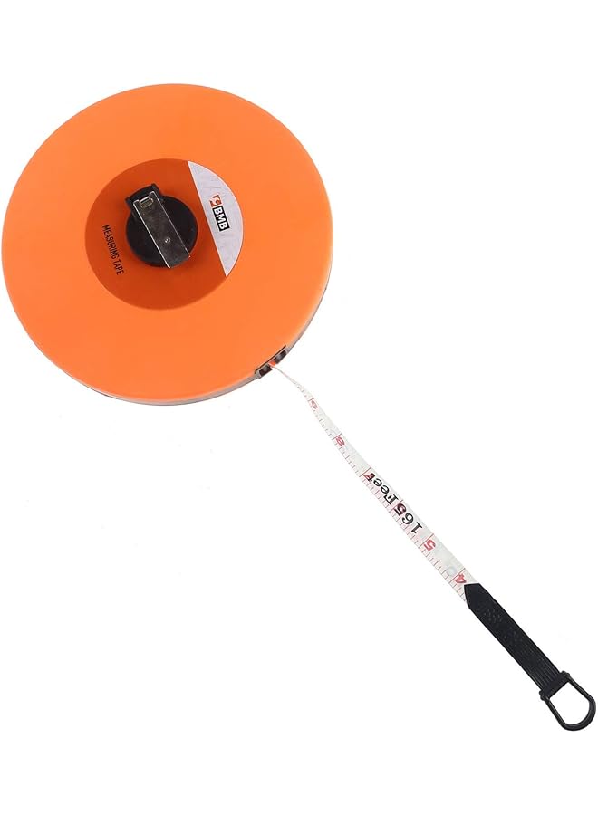 BMB tools Measuring Tape 30Meter Steel Measuring Tape Retraction Control And Self Lock Easy To Read Magnetic Hook Shock Absorbent Solid Rubber Case Measuring Tape With Belt - Image 1