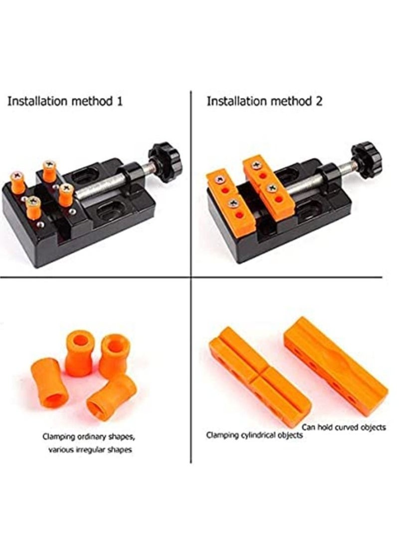 Universal Aluminum Alloy Walnut Nut Clip Mini Bench Vise Clamp Aluminum Alloy Walnut Nut Clip Jewelry Pincers Table Pliers Carving Fixed Tools by Other/ Cooking Utensils  - Image 4