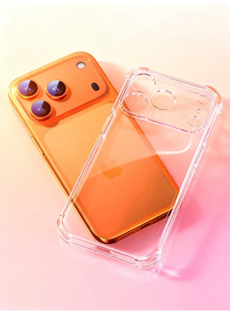 iPhone 17 Pro case, shatterproof, transparent, skin-friendly, cost-effective, ultra-thin, full-coverage soft shell - Image 3