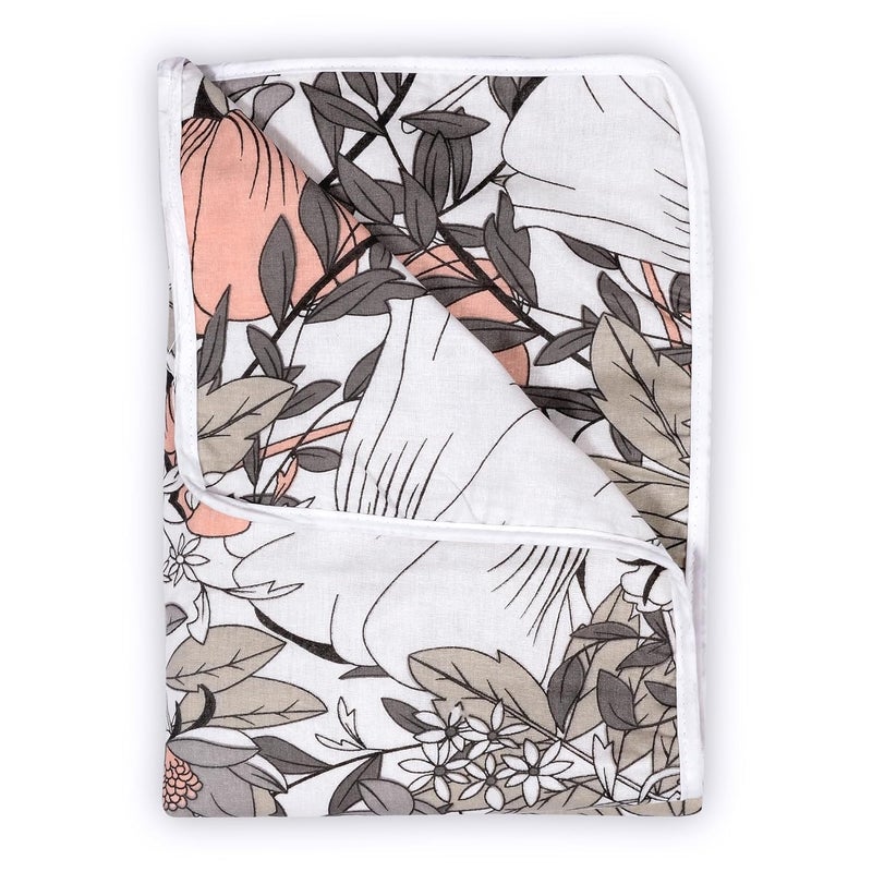Divine Casa Floret 100 Cotton Single Kids Dohar 120 GSM Soft Lightweight Throw Blanket Cozy Breathable Bedding AllSeason Comfort 140 x 100 CM Griffin