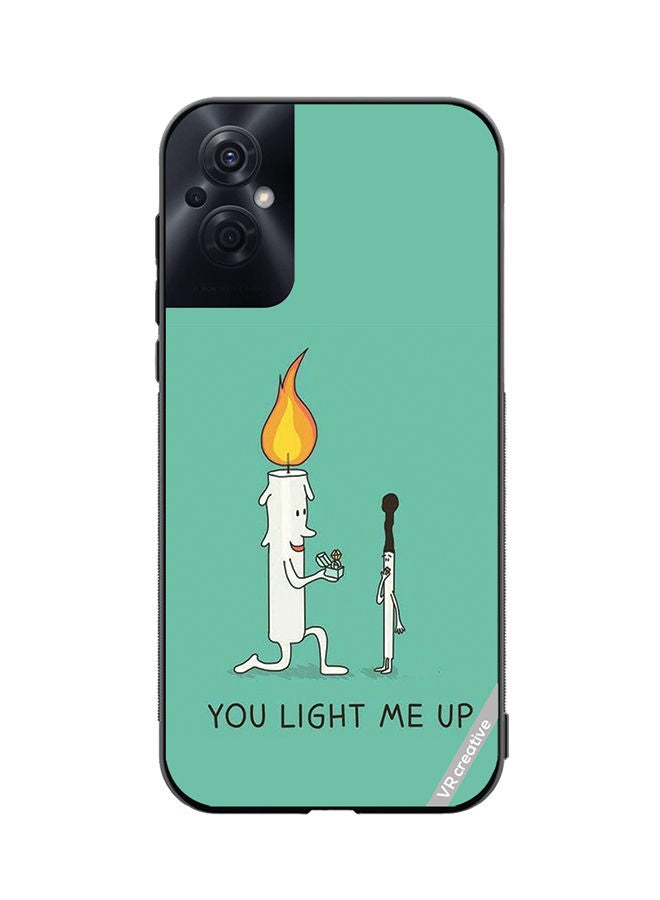 VR CREATIVE Protective Case Cover For Oppo Reno8 Z You Light Me Up Design Multicolour - Image 1