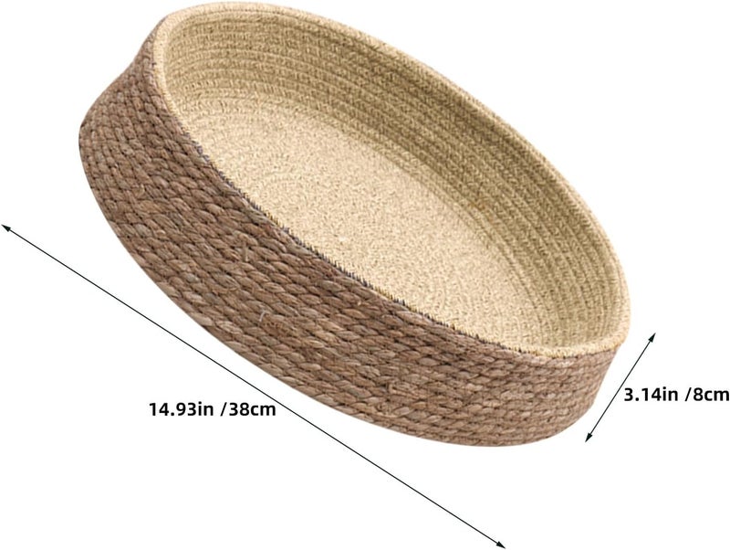 Woven Rattan Pet Bed Small Round Straw Dog Nest Comfortable Cat Sleeping House Indoor Pet Supply - Image 2