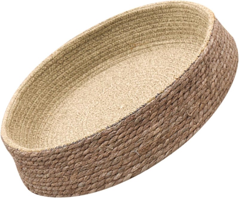 Woven Rattan Pet Bed Small Round Straw Dog Nest Comfortable Cat Sleeping House Indoor Pet Supply - Image 1