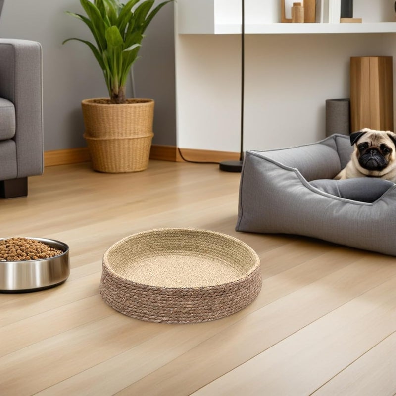Woven Rattan Pet Bed Small Round Straw Dog Nest Comfortable Cat Sleeping House Indoor Pet Supply - Image 5