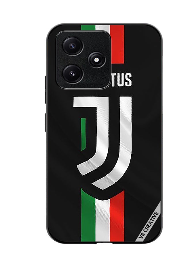 VR CREATIVE Protective Case Cover For Xiaomi Poco M6 Pro 5G Juventus Logo Design Multicolour - Image 1