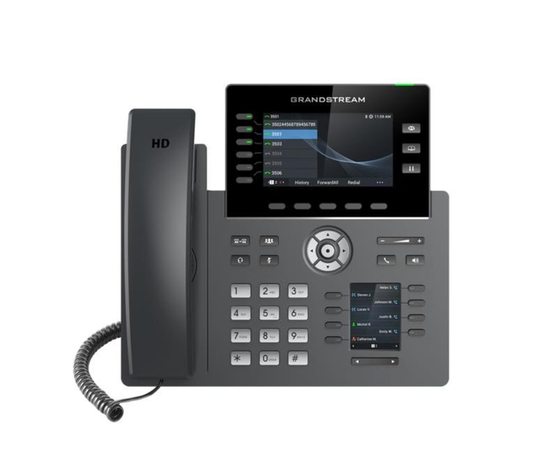 Grandstream GRP2616 IP Phone | 6 Lines, 6 SIP Accounts | 4.3-Inch Color Display | Wi-Fi 5 | Dual-port Gigabit Ethernet with Integrated PoE - Image 1