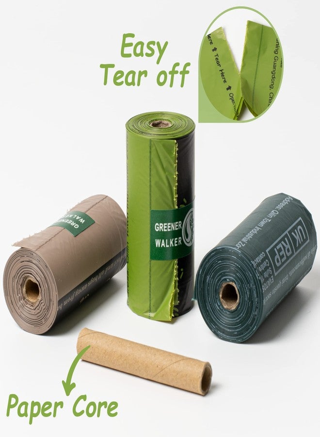 GREENER WALKER أكياس فضلات الكلاب من جرينر ووكر، 1080 كيس فضلات للكلاب، سميكة وقوية للغاية، مانعة للتسرب بنسبة 100% (بني) - Image 2