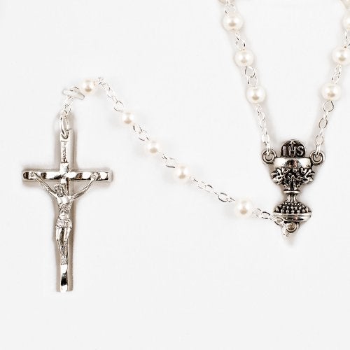 Roman 5-Piece My First Communion Gift Set for Girls – White & Gold Book and Accessory Bundle, Religious Keepsake - Image 2