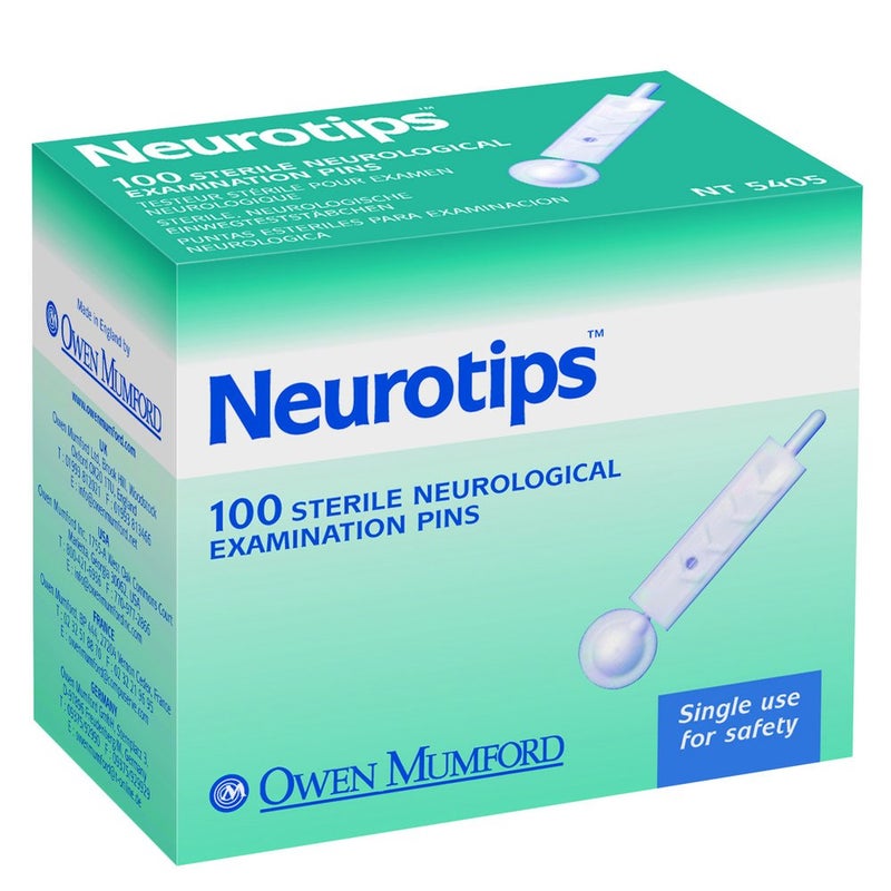 Owen Mumford Neurotips Peripheral Neuropathy Examination Pins, White & Red, 100 Count - Image 4