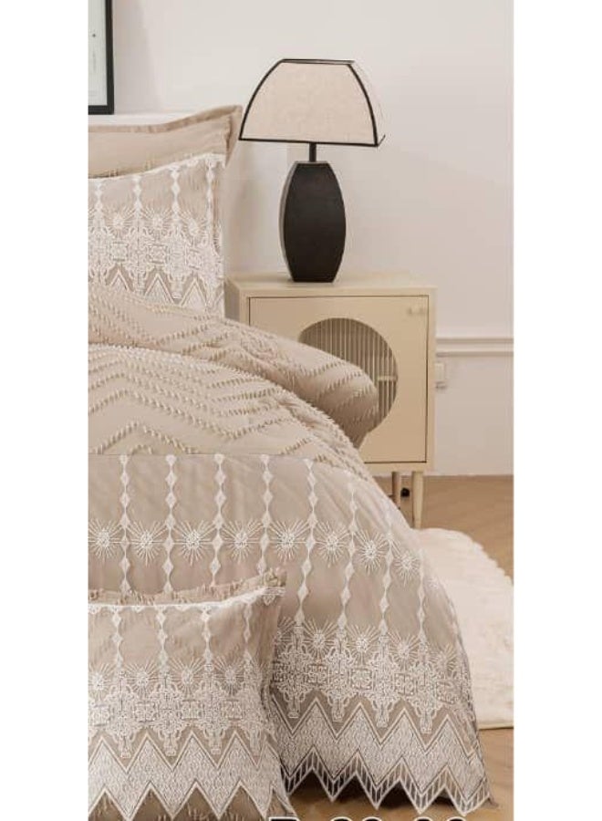 Red Rose Luxurious bridal double bedspread to add beauty to your room decor, size 240*260 cm - Image 4