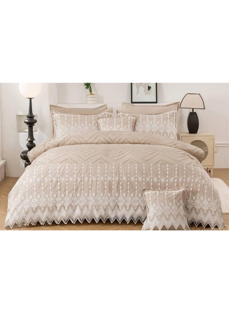 Red Rose Luxurious bridal double bedspread to add beauty to your room decor, size 240*260 cm - Image 1