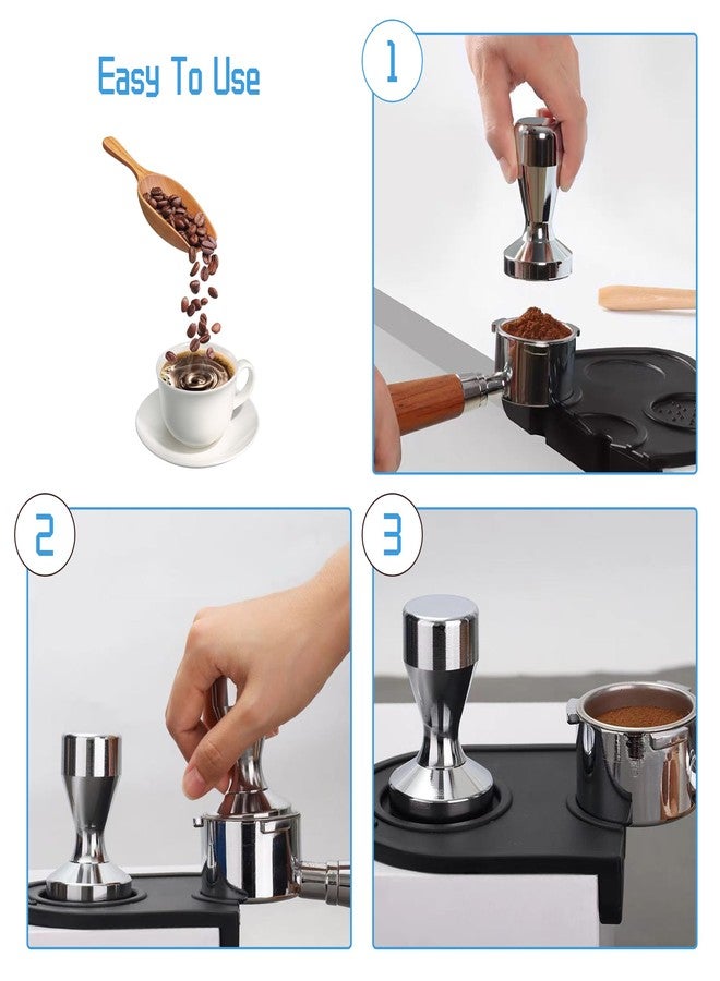 OlBuWa Coffee Tamper 49mm - Espresso Coffee Press with Silicone Tamper Mat for Home & Café - Image 3
