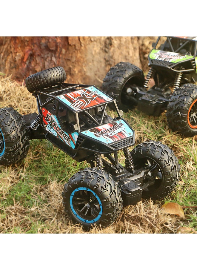 Generic - Oversized Alloy Remote Control Off-road Vehicle High-speed Four-wheel Drive Climbing Racing Car Remote Control Car Children's Boy Toys Wholesale-Color:Two-way Climbing Off-road Vehicle [large Gift Box] Two Colors Random-Scale:High Configuration Dual Batteries - Image 1