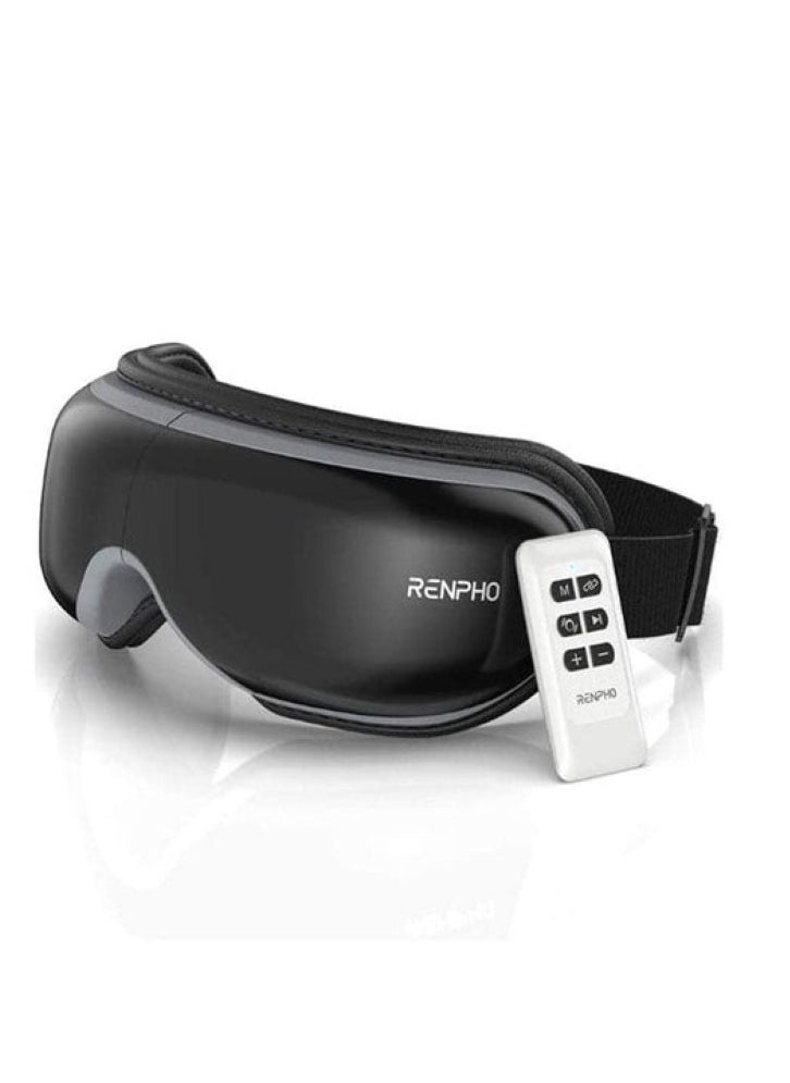 RENPHO Eyeris 1 Eye Massager With Heat Air Compression Bluetooth Music Rechargeable Eye Therapy Massager Black  - Image 2