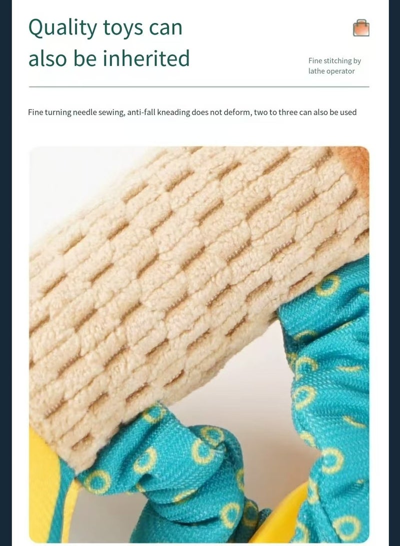 سوزي بيبي القطن العضوي هزاز عصا للأطفال حديثي الولادة مهدئا دمية طفل 0-2-year-old يد طفل لعبة هزاز الجرس - Image 4