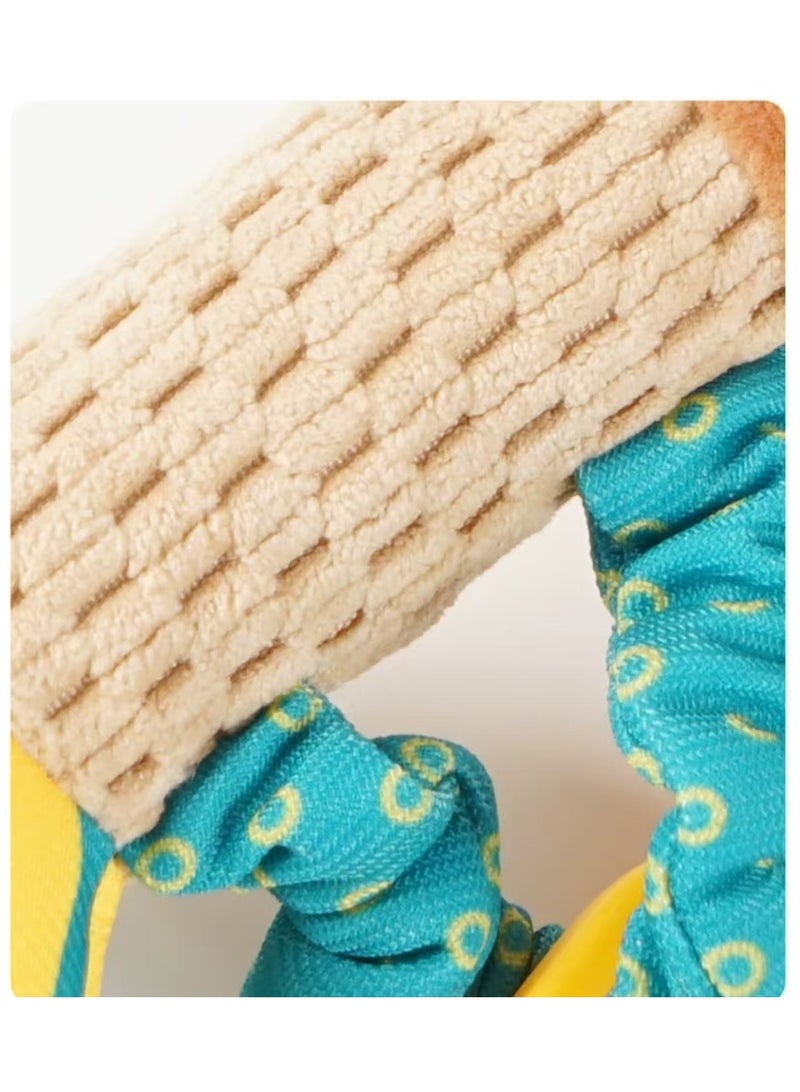 سوزي بيبي القطن العضوي هزاز عصا للأطفال حديثي الولادة مهدئا دمية طفل 0-2-year-old يد طفل لعبة هزاز الجرس - Image 5