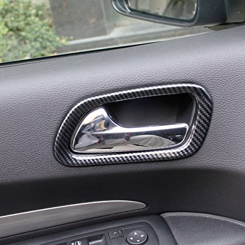 crosselec Carbon Fiber Interior Door Handle Panel cover trim for Dodge Durango 2011-2020 - Image 3