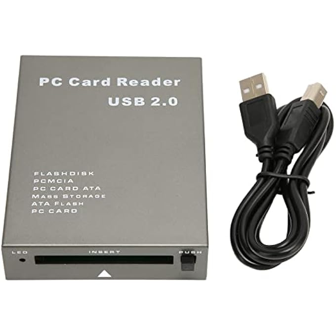 rayihni ATA PCMCIA MEMORY CARD READER, USB2.0 TO PCMCIA CARD READER USB 2.0 PC CARD READER ATA CARD ADAPTER READER FOR PC ATA CARD PCMCIA - Image 1