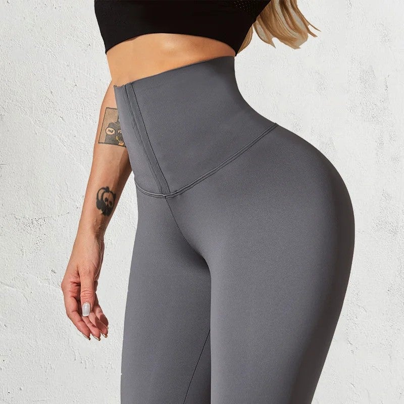 Bluejw Hot Sale High Waist Yoga Leggings for Women - Tummy Control Compression Slimming Pants - Fitness Workout Waist Trimmers - Solid Color Tights - Image 1