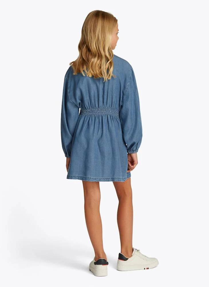 تومي هيلفيغر Kids Chambray Shirt Ls Dress