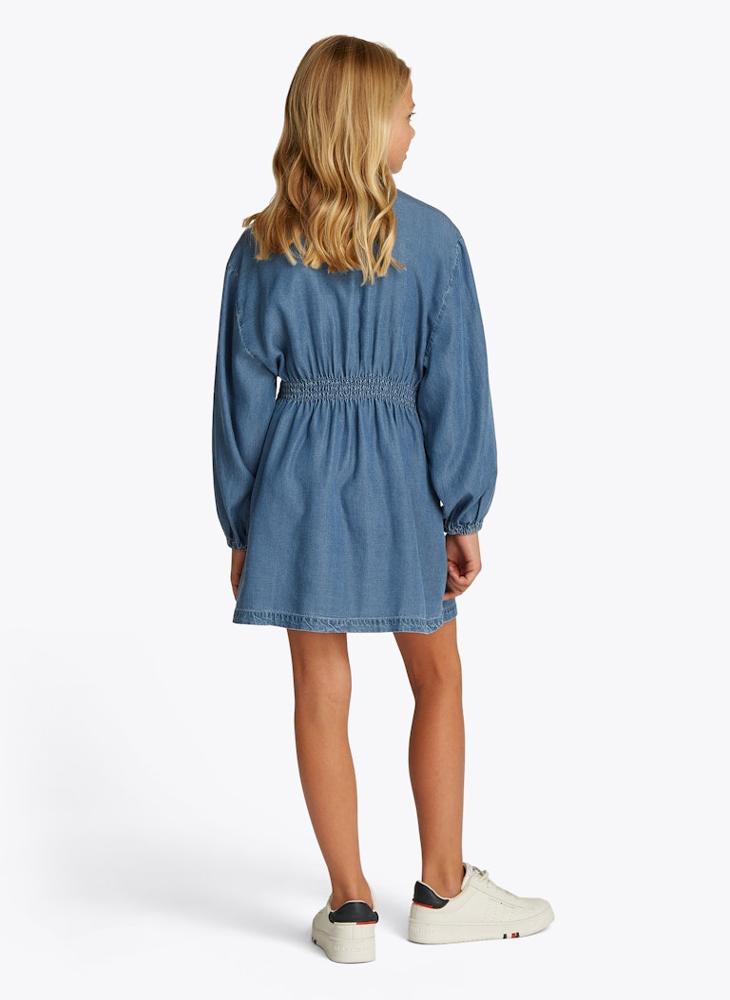 TOMMY HILFIGER - Kids Chambray Shirt Ls Dress - Image 1