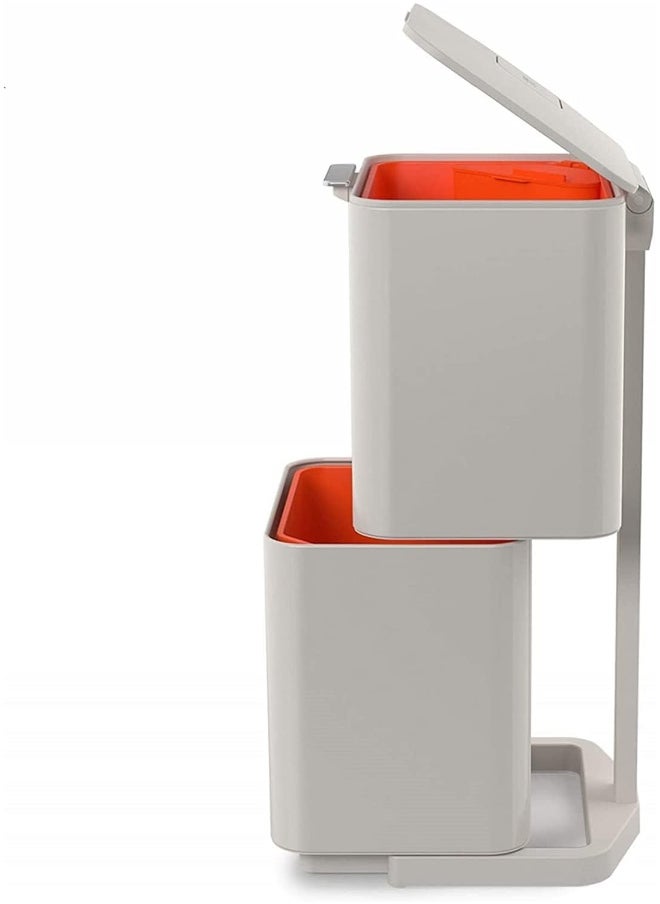 Joseph Joseph Joseph Joseph Intelligent Waste Totem Max Kitchen Trash Can and Recycle Bin Unit Max: 60 Liter/16 Gallon  - Image 3