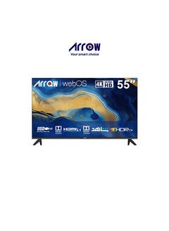 ارو تلفزيون ذكي LED بدقة 4K مقاس 55 بوصة، webOS ، دقة UHD 3840x216016:9، ذاكرة وصول عشوائي 1.5 جيجابايت، ذاكرة قراءة فقط 8 جيجابايت، Dolby Atmos، صوت DTS Premium، صوت Bluetooth، HDR10+، 3 منافذ HDMI و2 منافذ USB، ريموت ماجيك مع تحكم صوتي بدون استخدام اليدين، WiFi | RO-55LPW  - Image 1